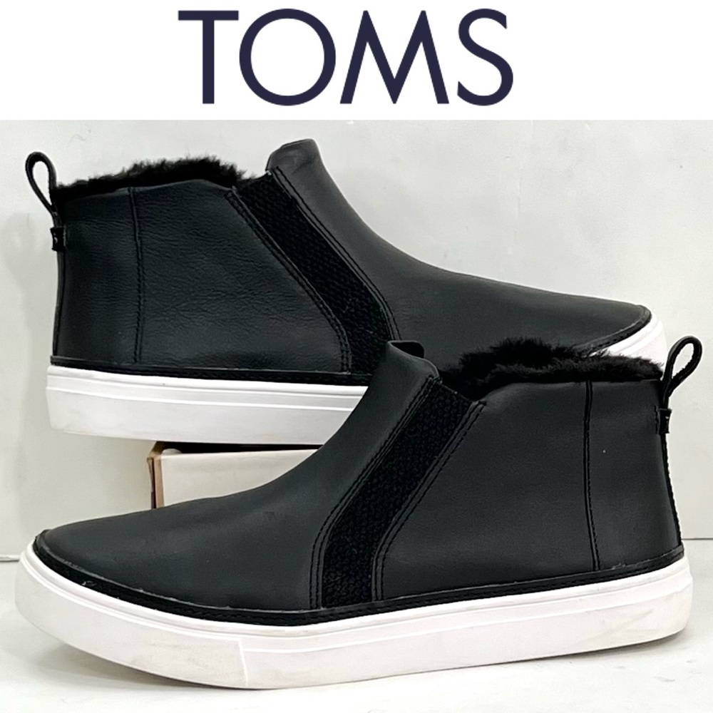 Toms Women’s Bryce Pull-on Leather Ankle Boots